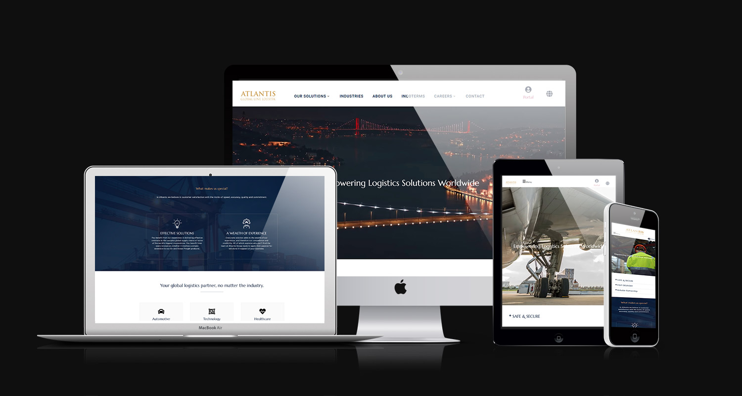 طراحی وب سایت شرکت آتلانتیس
