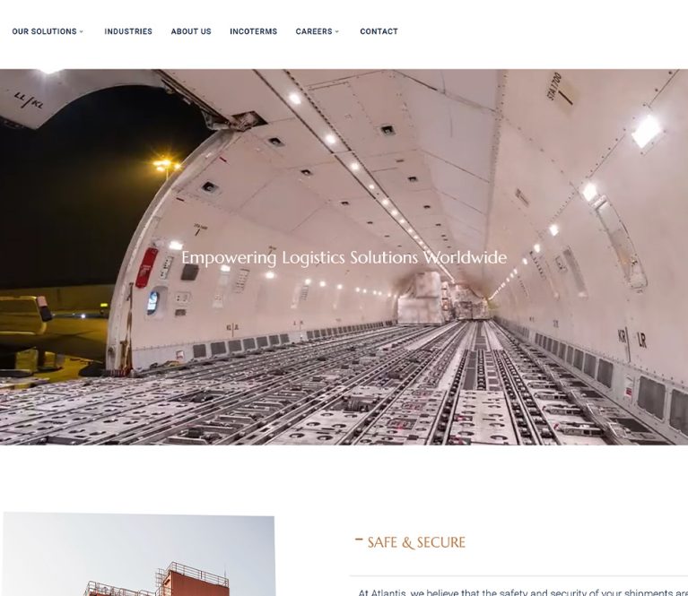 طراحی وب سایت شرکت آتلانتیس